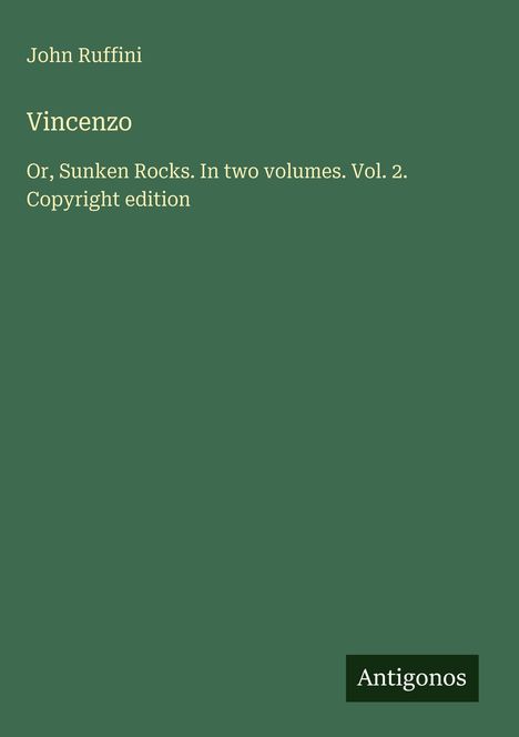 John Ruffini: Vincenzo, Buch