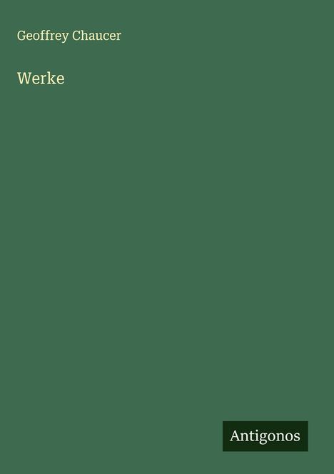Geoffrey Chaucer: Werke, Buch
