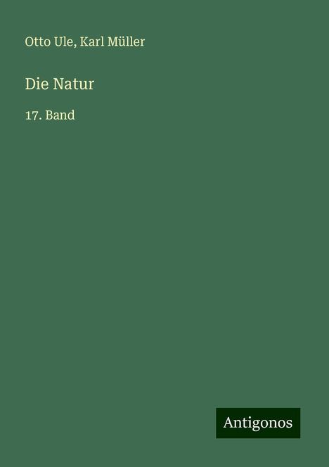 Otto Ule: Die Natur, Buch
