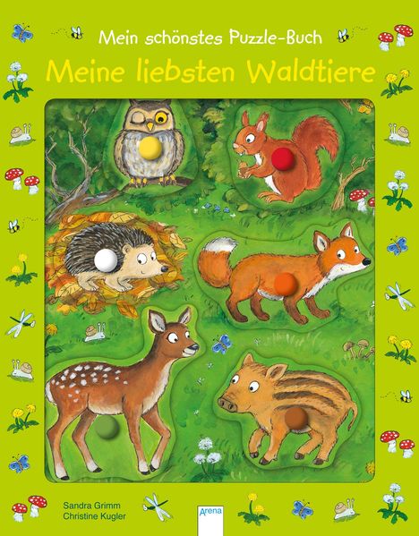 Sandra Grimm: Mein schönstes Puzzle-Buch. Meine liebsten Waldtiere, Buch