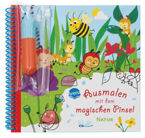 Ausmalen mit dem magischen Pinsel. Natur, Buch