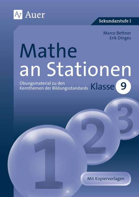 Marco Bettner: Mathe an Stationen. Klasse 9, Buch