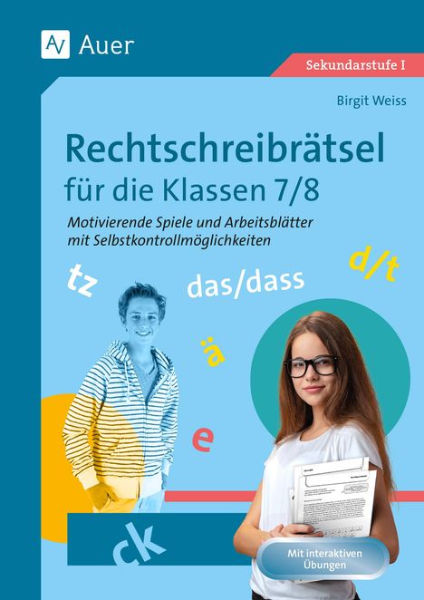 Birgit Weiss: Rechtschreibrätsel für die Klassen 7-8, Buch