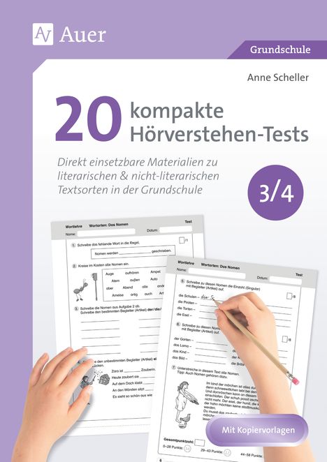 Anne Scheller: 20 kompakte Hörverstehen-Tests für Klasse 3/4, 1 Buch und 1 Diverse