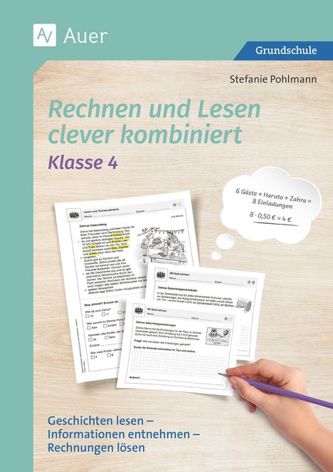 Stefanie Pohlmann: Rechnen und Lesen clever kombiniert - Klasse 4, Buch