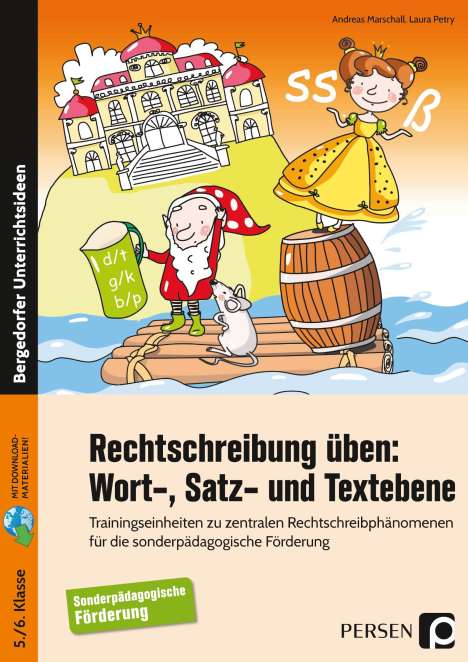 Andreas Marschall: Rechtschreibung üben: Wort-, Satz- und Textebene, 1 Buch und 1 Diverse