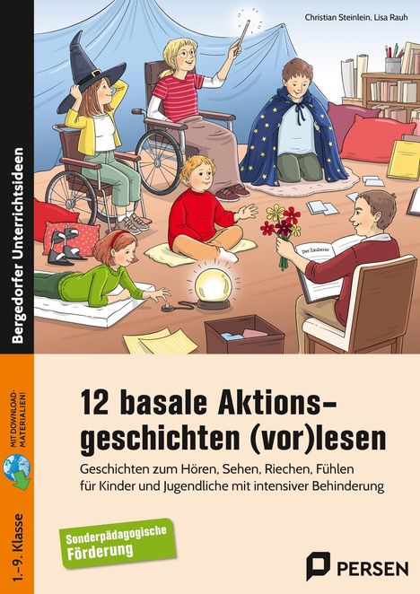 Christian Steinlein: 12 basale Aktionsgeschichten (vor)lesen, 1 Buch und 1 Diverse