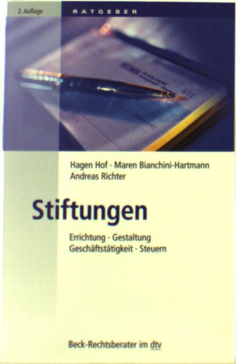 Hagen Hof: Stiftungen, Buch