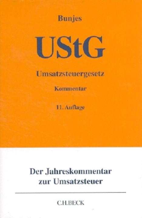 Umsatzsteuergesetz, Buch