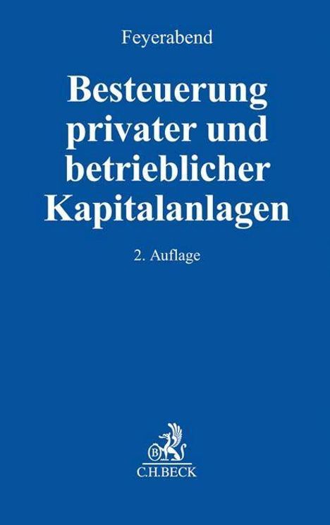 Besteuerung privater und betrieblicher Kapitalanlagen, Buch