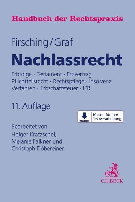 Karl Firsching: Firsching, K: Nachlassrecht, Buch