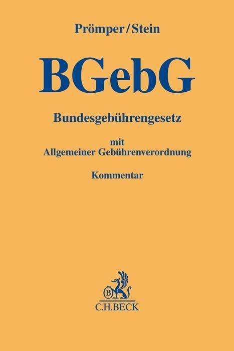Stefan Prömper: Bundesgebührengesetz, Buch
