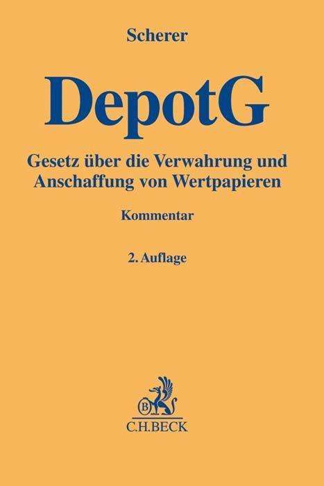 Depotgesetz (DepotG), Buch