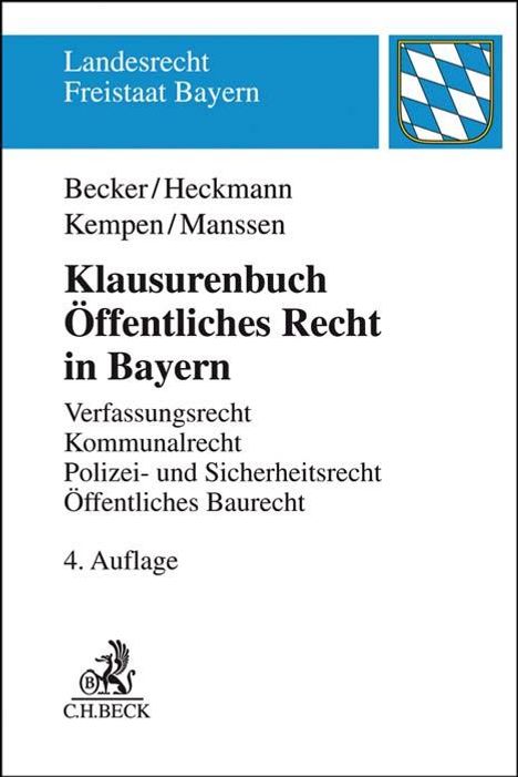 Ulrich Becker: Klausurenbuch Öffentliches Recht in Bayern, Buch