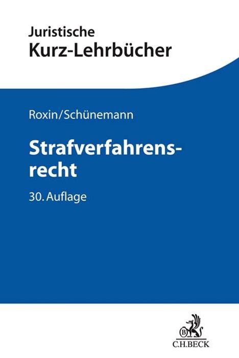 Claus Roxin: Strafverfahrensrecht, Buch