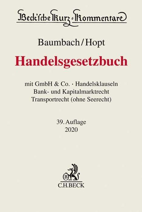 Klaus J. Hopt: Handelsgesetzbuch, Buch