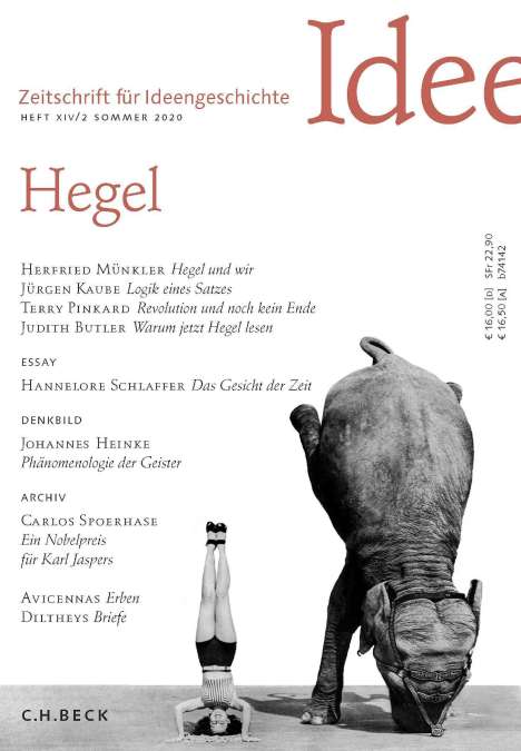 Zeitschrift für Ideengeschichte Heft XIV/2 Sommer 2020, Buch