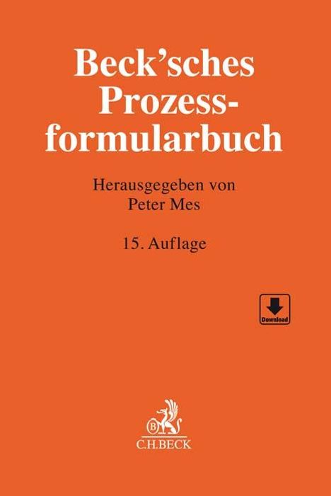 Beck'sches Prozessformularbuch, Buch