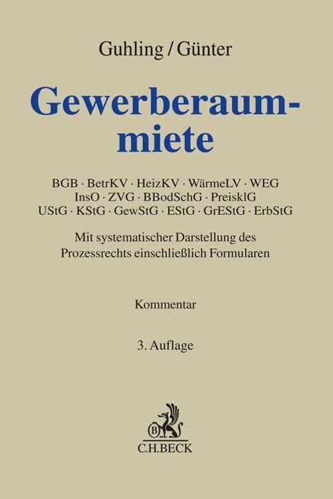 Gewerberaummiete, Buch