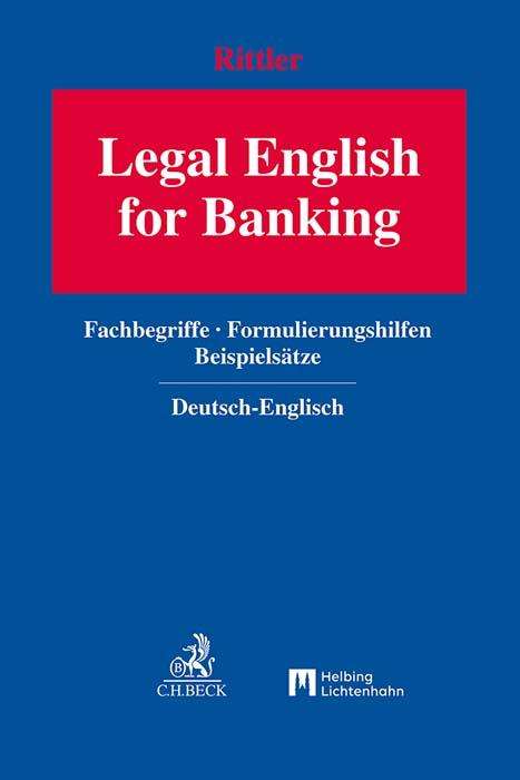 Thomas Rittler: Legal English for Banking, Buch