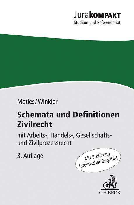 Martin Maties: Maties, M: Schemata und Definitionen Zivilrecht, Buch