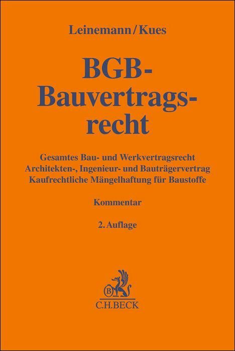 BGB-Bauvertragsrecht, Buch