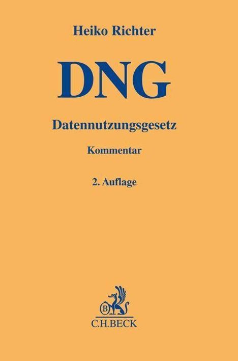 Heiko Richter: Datennutzungsgesetz, Buch