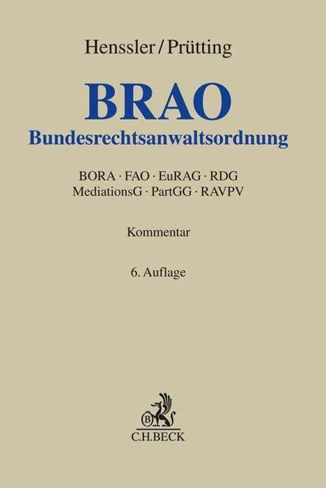 Bundesrechtsanwaltsordnung, Buch