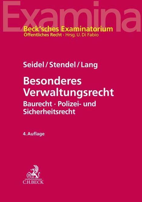 Achim Seidel: Besonderes Verwaltungsrecht, Buch