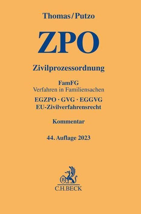 Heinz Thomas: Thomas, H: Zivilprozessordnung, Buch