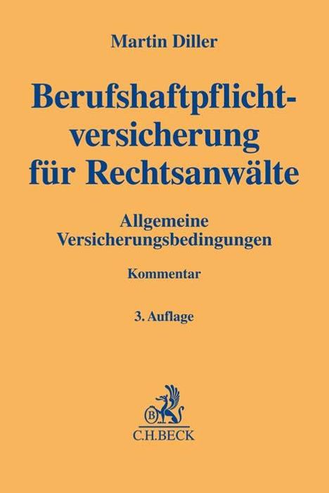 Martin Diller: Berufshaftpflichtversicherung für Rechtsanwälte, Buch