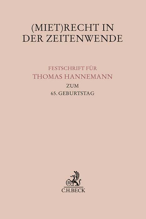 (Miet)Recht in der Zeitenwende, Buch