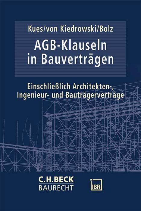 AGB-Klauseln in Bauverträgen, Buch