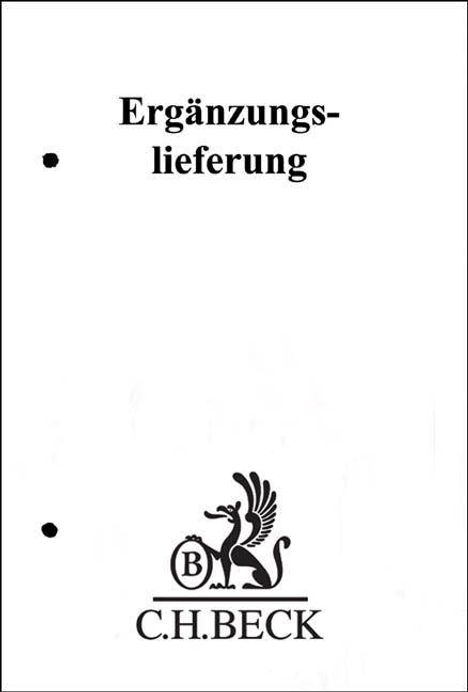Text: „Ergänzungslieferung“. Unten ein Logo mit einem Greif und der Aufschrift „C.H.BECK“.