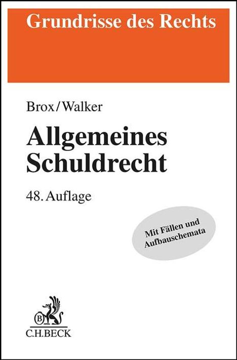 Hans Brox: Allgemeines Schuldrecht, Buch