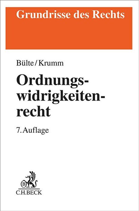 Joachim Bohnert: Ordnungswidrigkeitenrecht, Buch