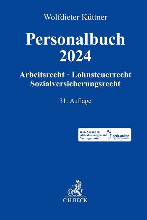 Personalbuch 2024, 1 Buch und 1 Diverse