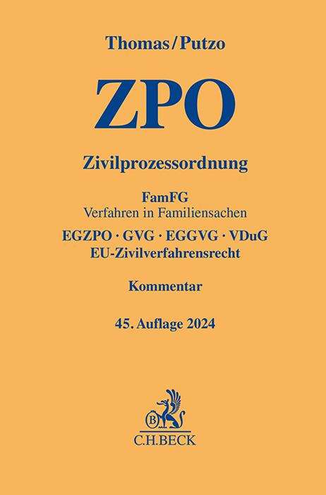 Heinz Thomas: Zivilprozessordnung, Buch