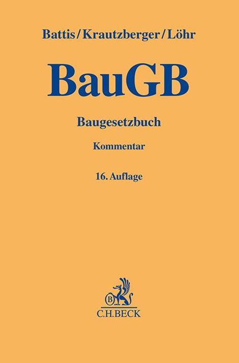 Ulrich Battis: Baugesetzbuch, Buch