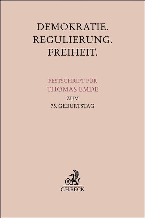 Demokratie. Regulierung. Freiheit., Buch