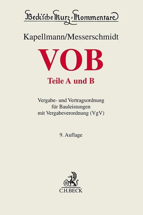 VOB Teile A und B, Buch