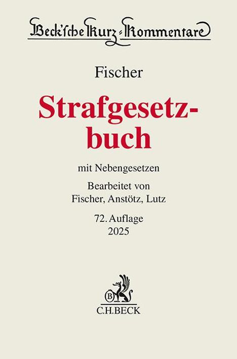 Thomas Fischer: Strafgesetzbuch, Buch