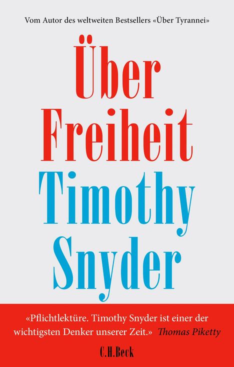 Timothy Snyder: Über Freiheit, Buch