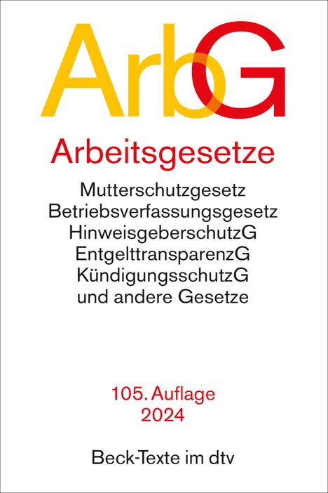 Arbeitsgesetze, Buch