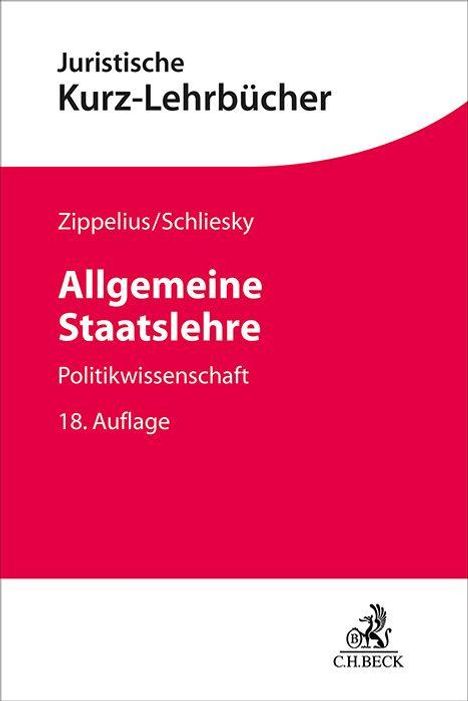Reinhold Zippelius: Allgemeine Staatslehre, Buch