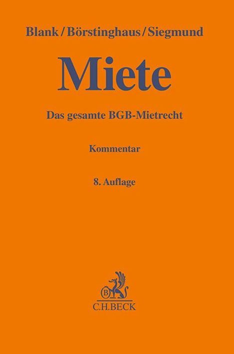 Miete, Buch