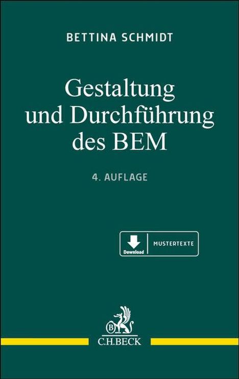 Bettina Schmidt: Gestaltung und Durchführung des BEM, Buch