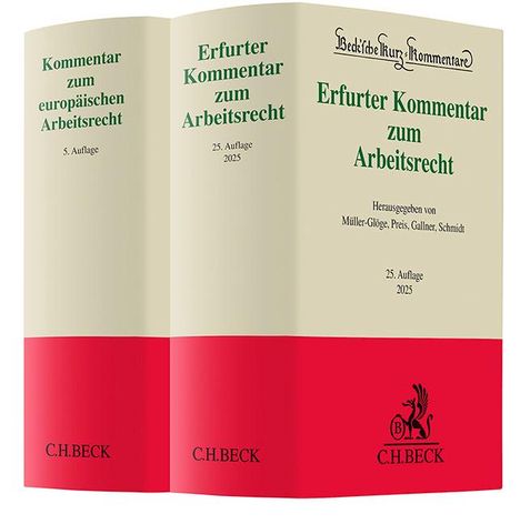 Erfurter Kommentar zum Arbeitsrecht (25. Auflage) und Kommentar zum europäischen Arbeitsrecht (5. Auflage) - Set, Buch