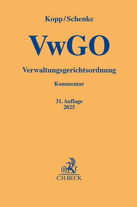 Verwaltungsgerichtsordnung, Buch