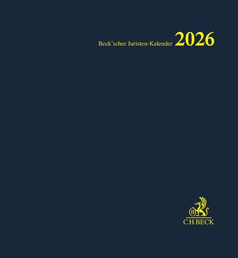 Beck'scher Juristen-Kalender 2026, Kalender